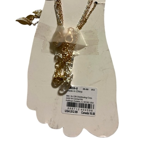 Evil Eye/Leaves Anklet - Picture 3 of 3